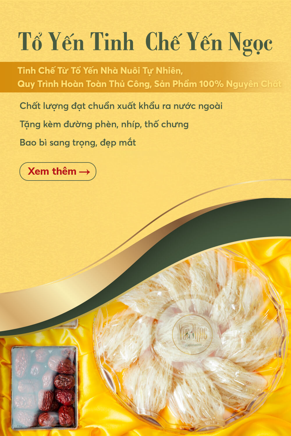 tổ yến tinh chế yến ngọc